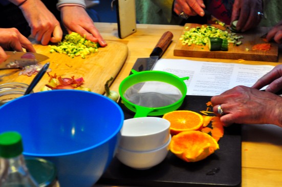 All hands on deck: preparing a delicious dinner